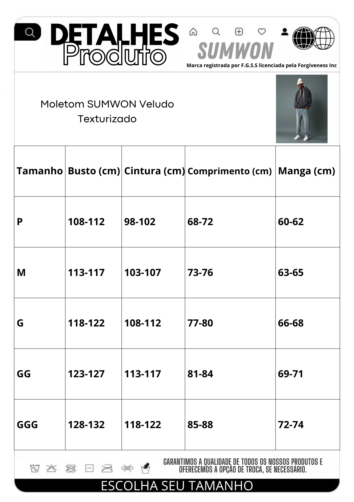 Moletom SUMWON Veludo Texturizado