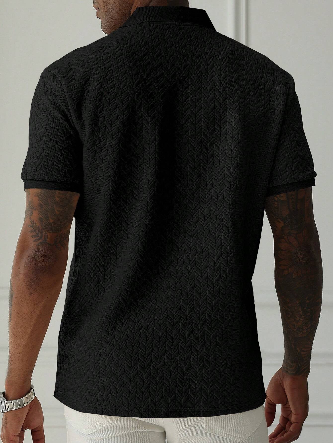 Camisa Polo CasualCool de Manga Curta Texturizada