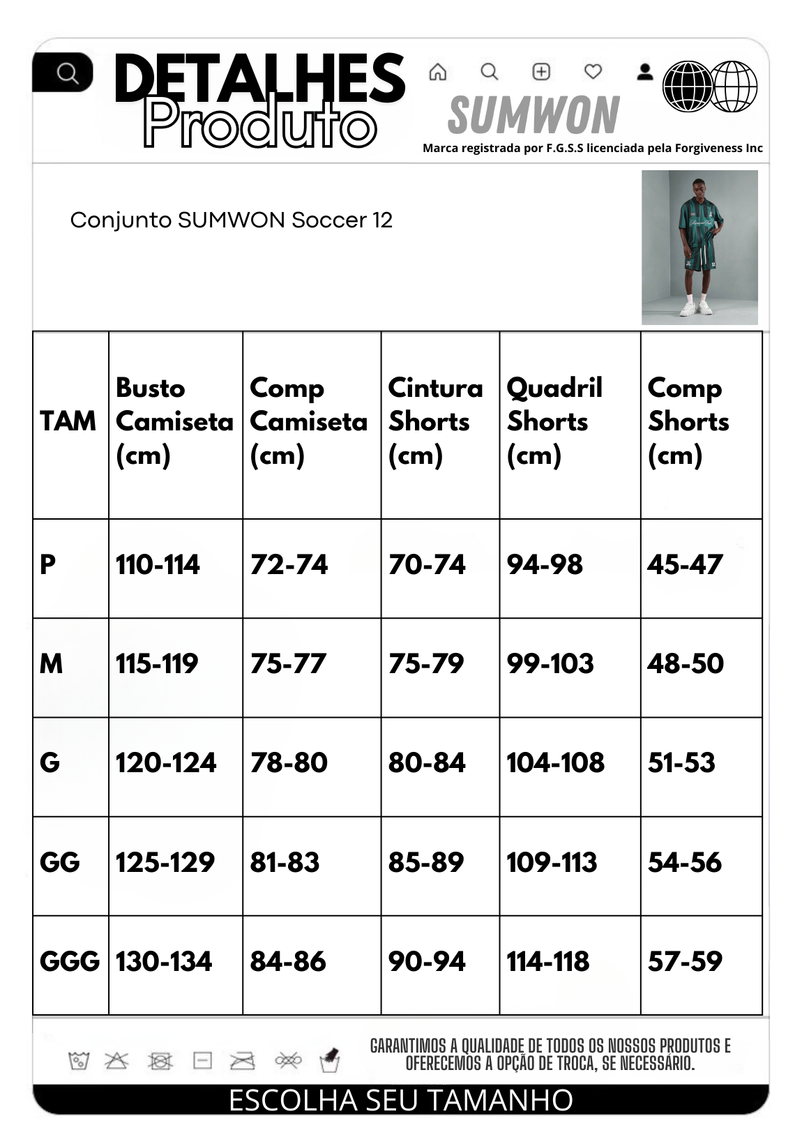 Conjunto SUMWON Soccer 12