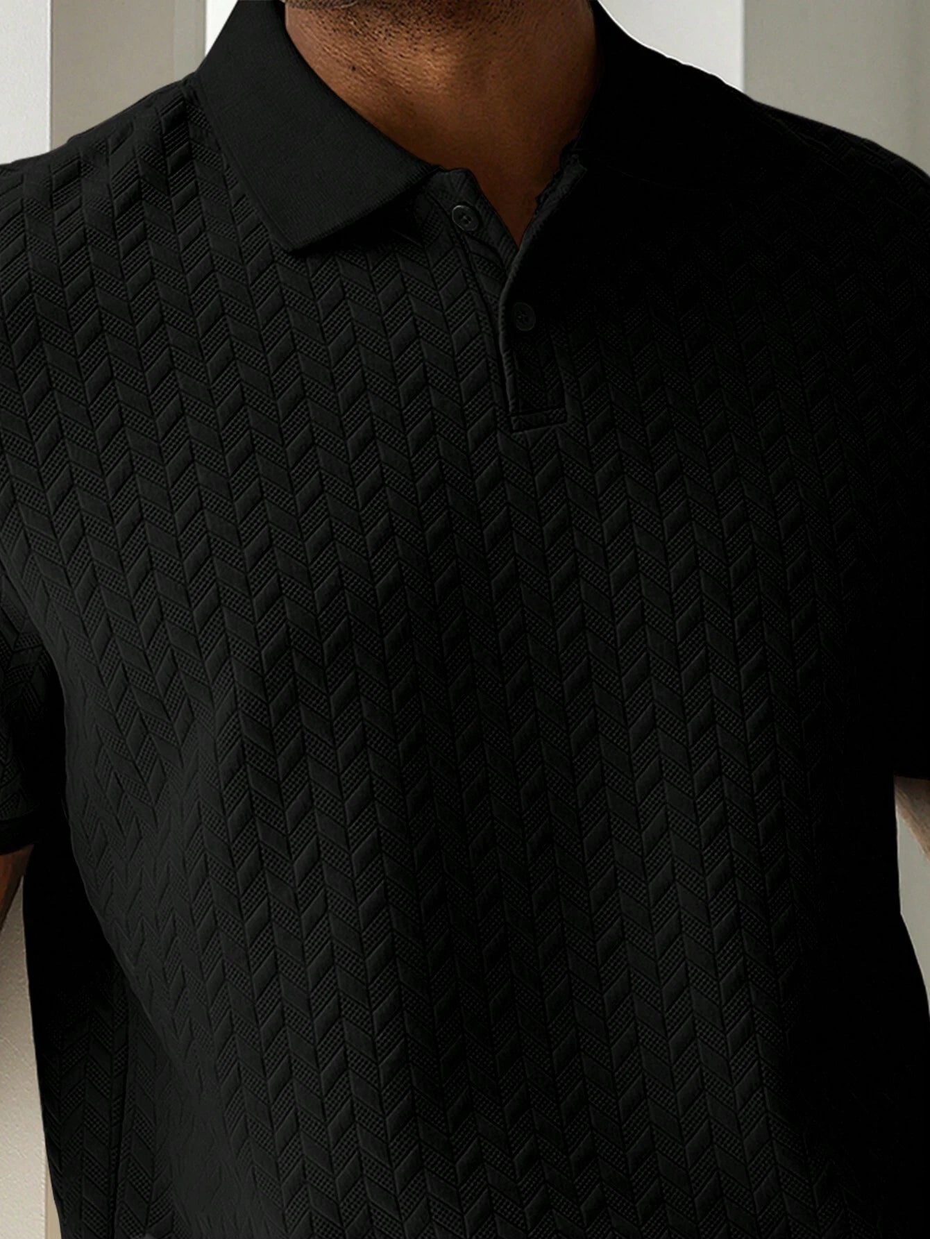 Camisa Polo CasualCool de Manga Curta Texturizada
