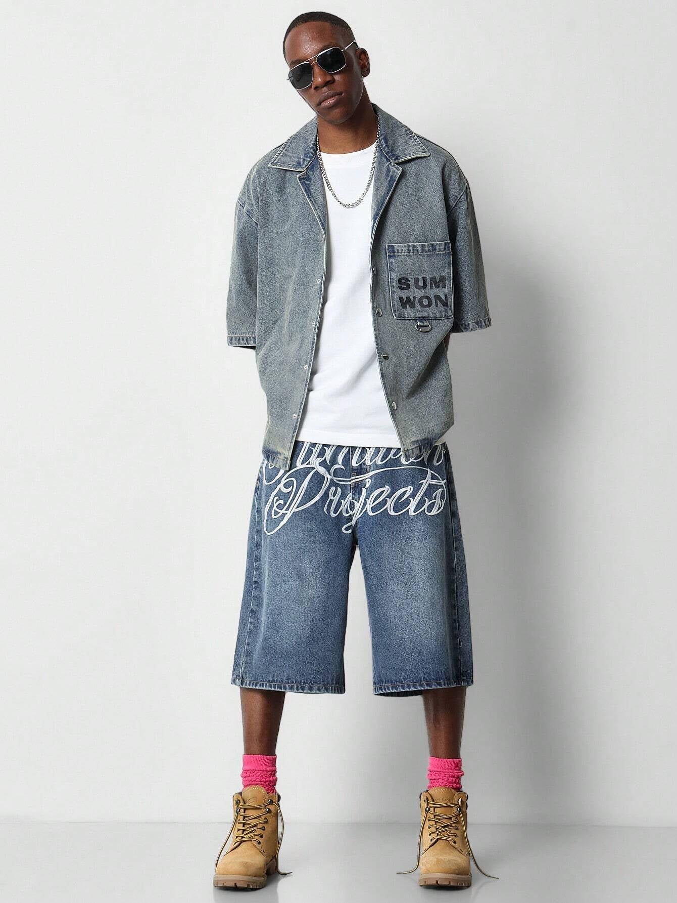 Shorts SUMWON Chicanos Bordado