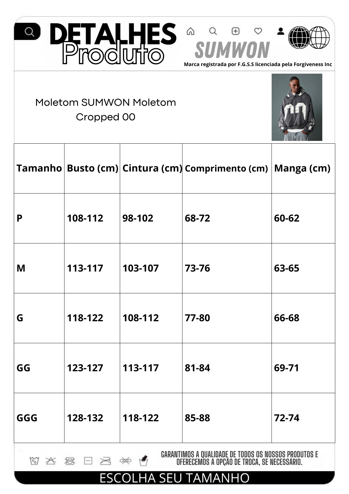 Moletom SUMWON Moletom Cropped 00
