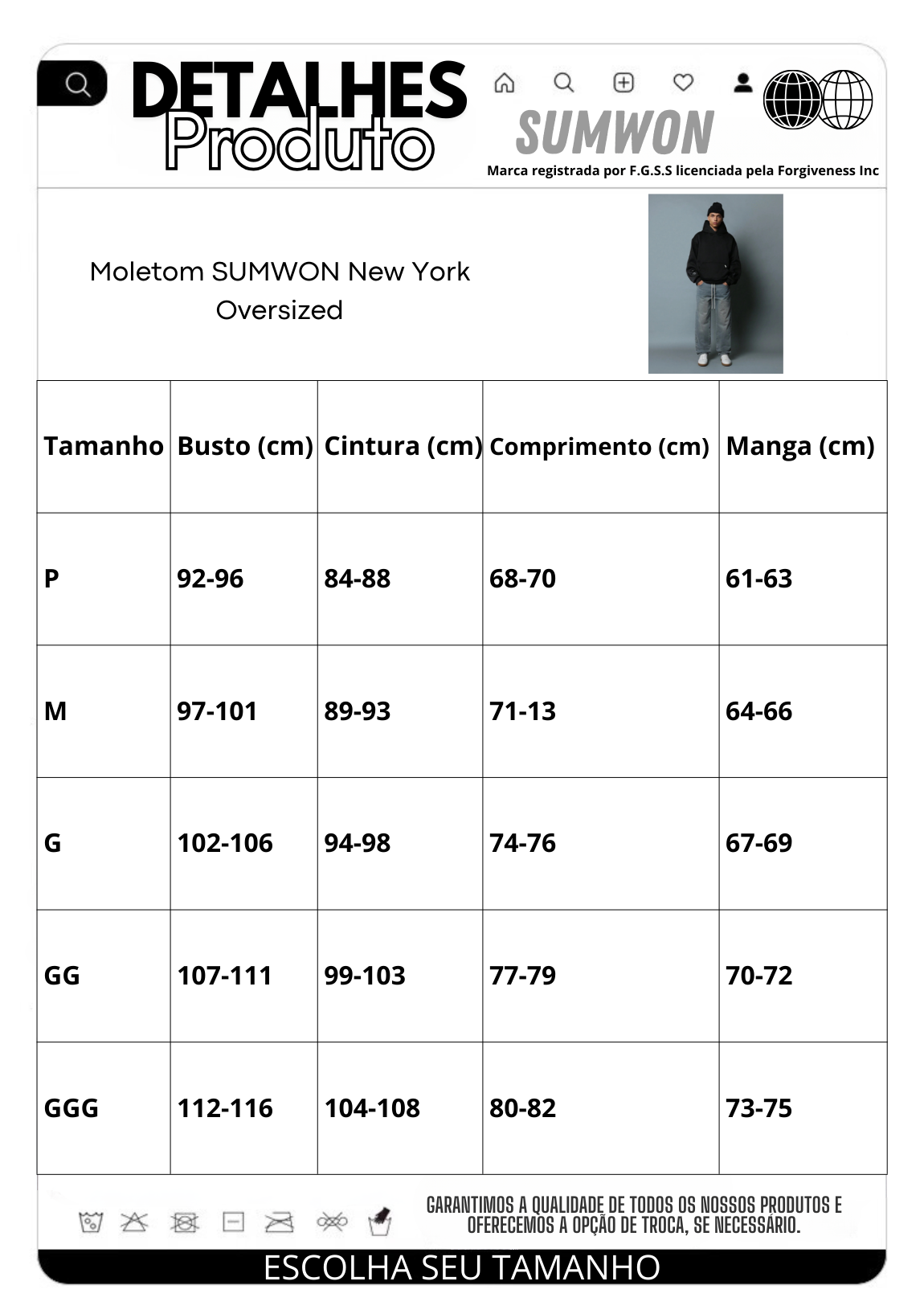 Moletom SUMWON New York Oversized