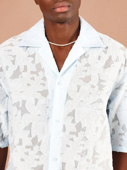 Camisa SUMWON Jacquard de Renda