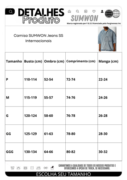Camisa SUMWON Jeans SS Internacionais