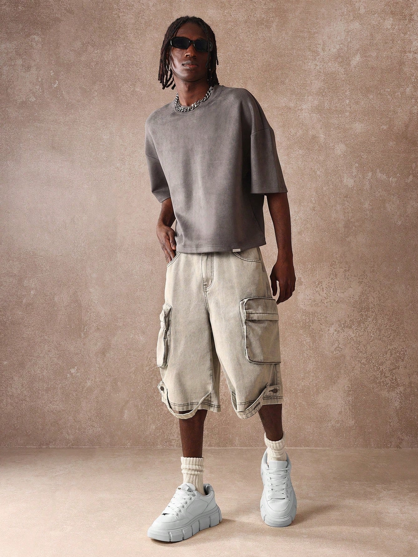 Camiseta SUMWON Boxy Oversized Veludo
