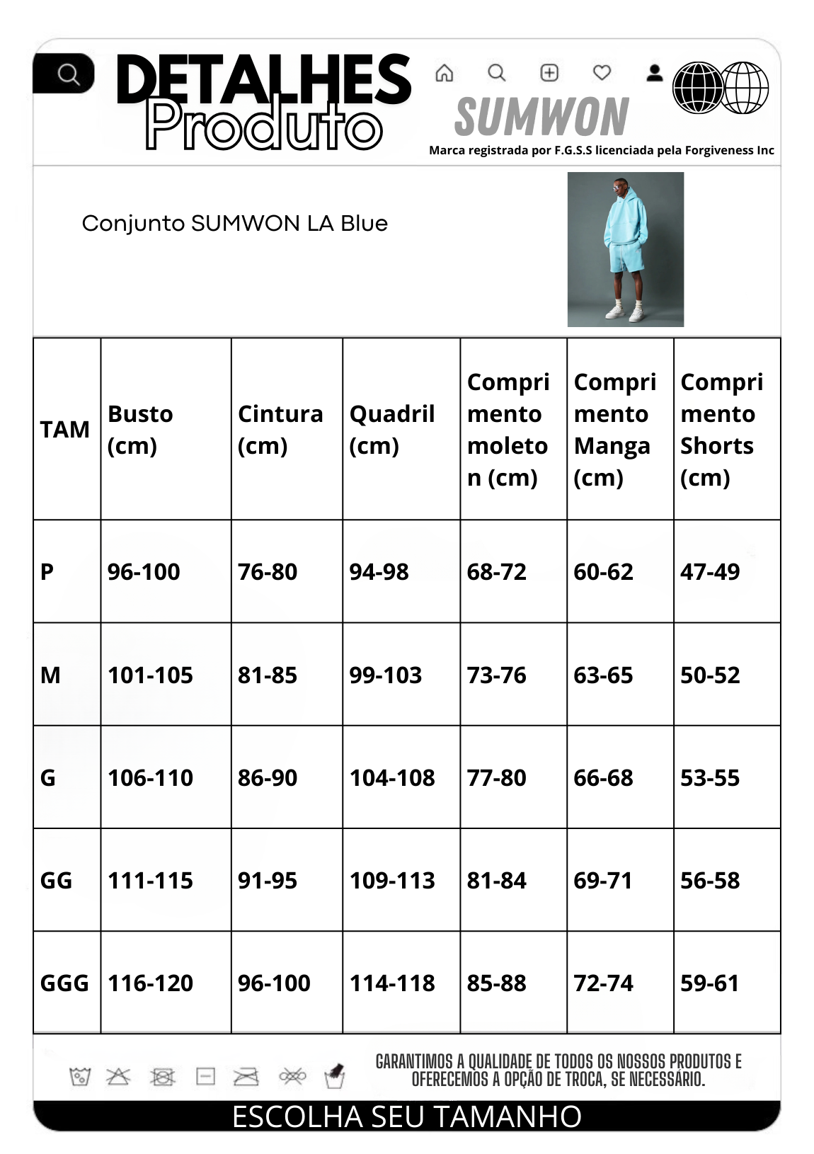Conjunto SUMWON LA Blue