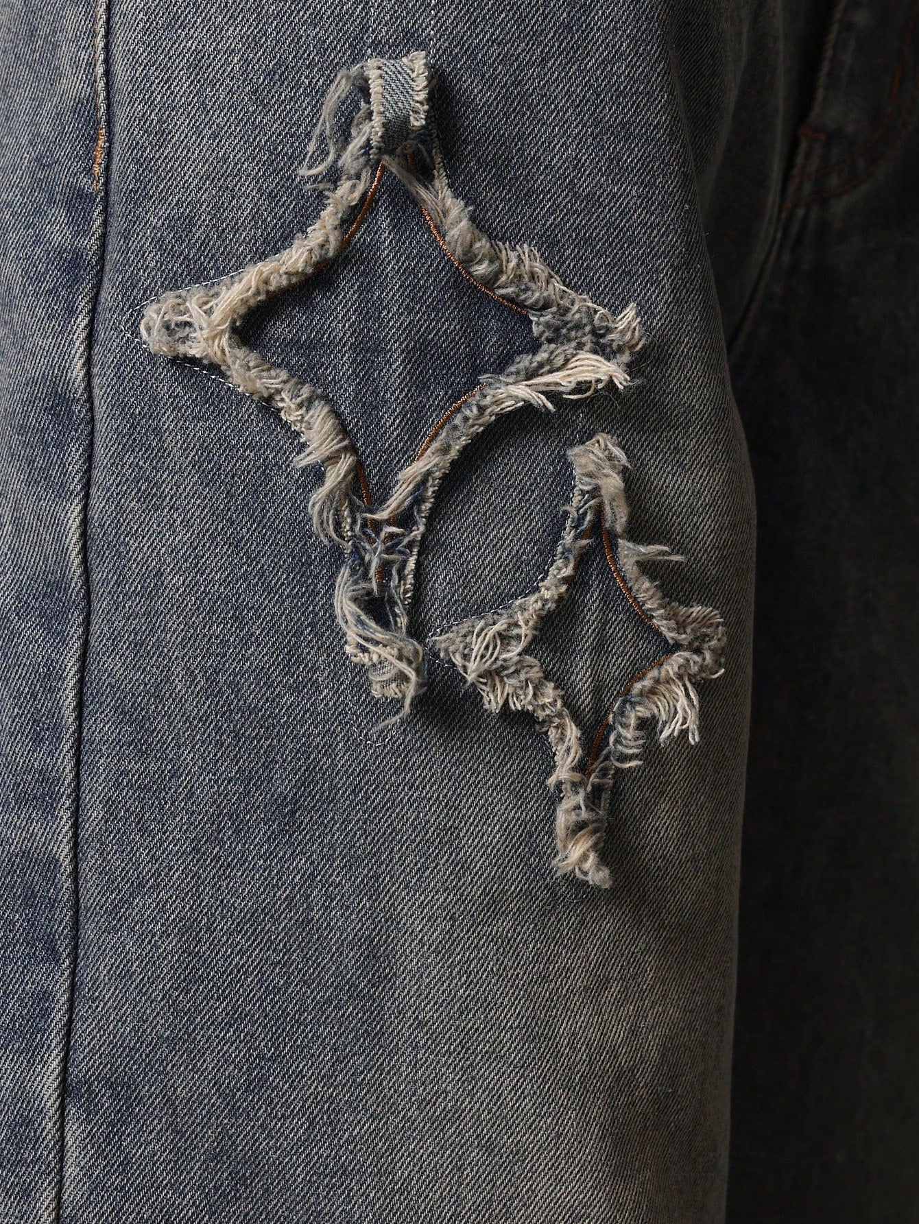Calça SUMWON Denim Solto com Aplicação Stars
