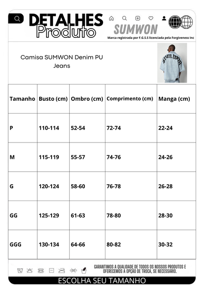 Camisa SUMWON Denim PU Jeans