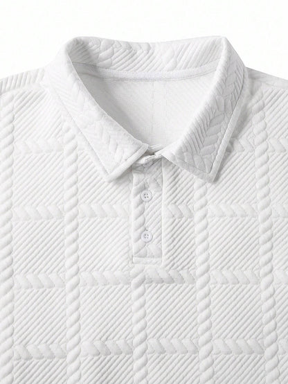 Camisa Polo de Manga Longa Casual