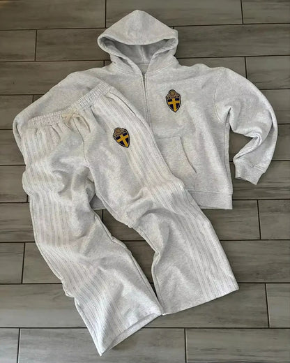Conjunto Moletom Seleção Sueca de Futebol