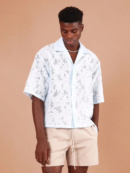 Camisa SUMWON Jacquard de Renda