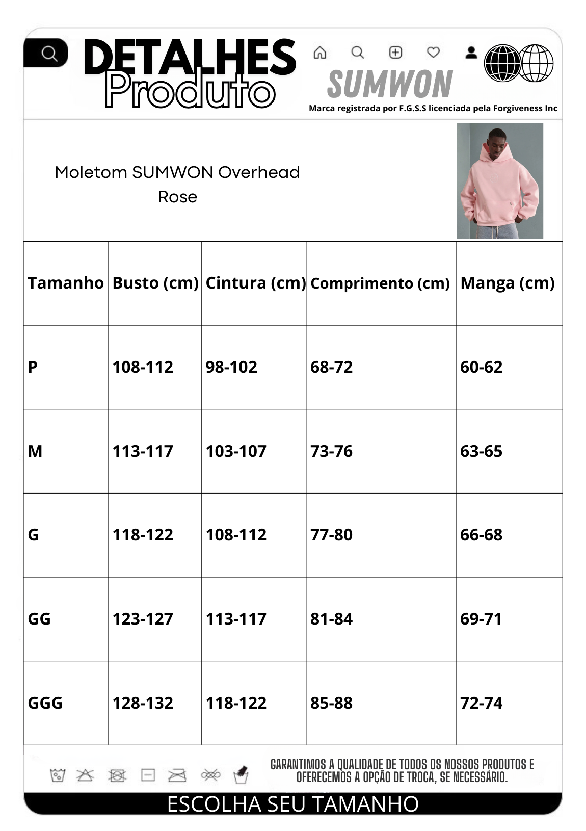 Moletom SUMWON Overhead Rose