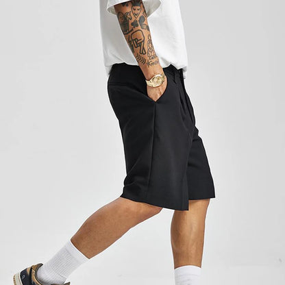 Shorts Straight Solid Casual Korean Streetwear