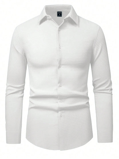 Camisa clássica social elegance manga comprida