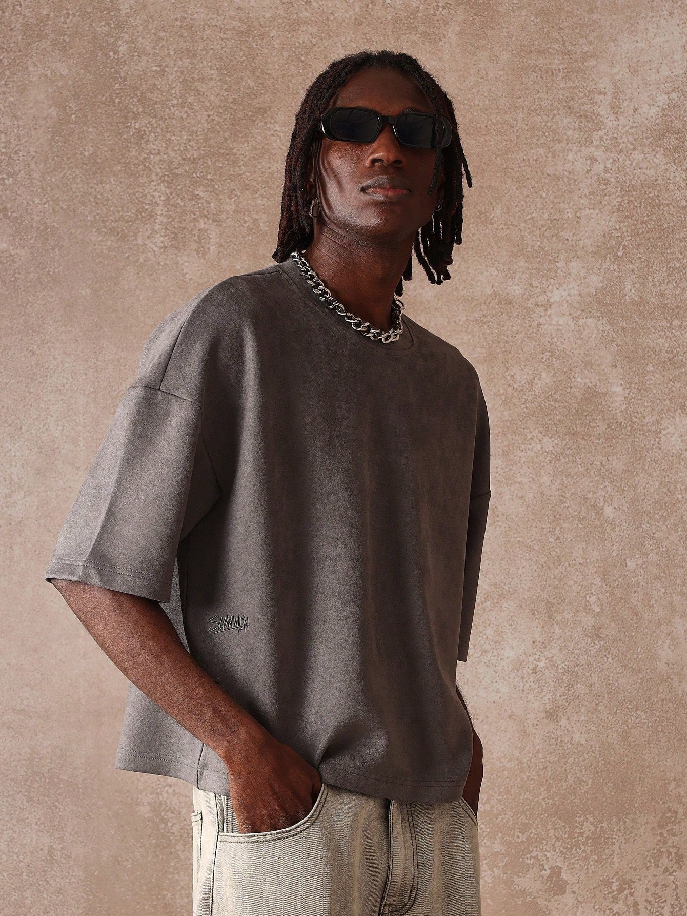 Camiseta SUMWON Boxy Oversized Veludo